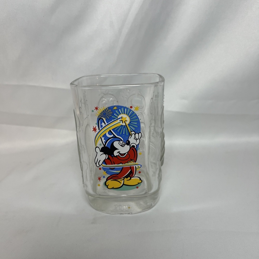 2000 Walt Disney World Celebration McDonald's & Disney Epcot 14 fl oz Glass Mug